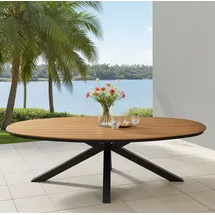 Lesli Living Arezzo Gartentisch 240 x 110 x 74 cm Grau