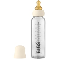 Bibs Baby Glass Bottle, 225 ml, Ivory