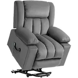 Homcom Fernsehsessel, Dunkelgrau, Textil, 101x104x93 cm, Wohnzimmer, Sessel, Fernsehsessel