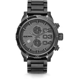 Diesel Herrenuhr Double Down Chrono 2.0, Chronographenwerk, 59mm GunmetalEdelstahlgehäuse mit Edelstahlarmband, DZ4314