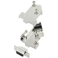 TRU Components TCD45NT09MHDS15K 7709176 D-SUB Buchsenleisten-Set 45 ° Polzahl: