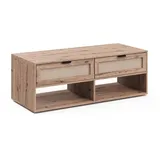 Vicco Couchtisch Elven Braun Eiche 120 x 43,5 x 50 cm