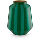 Pip Studio Vase Metall Stripes grün 24x29cm