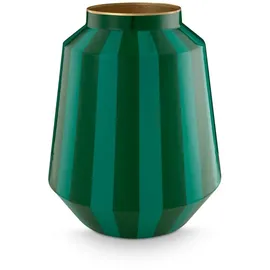 Pip Studio Vase Metall Stripes grün 24x29cm