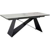Wohnling Mid.you Esstisch Weiß, Keramik rechteckig, eckig, 95x78x180 cm