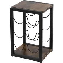 ML-Design Weinregal 24 x 21 x 37,5 cm Dunkelbraun