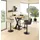 Stolkom Bartisch Duke 120 x 104 x 60 cm Eiche Massivholz geölt/Schwarz