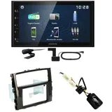 Kenwood DMX129DAB DAB+ Bluetooth USB Einbauset für Mitsubishi Pajero ab 2015