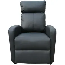 Hti-Living Relaxsessel Corrado Kunstleder 67 x 100 x 85 cm Schwarz