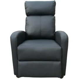 Hti-Living Relaxsessel Corrado Kunstleder 67 x 100 x 85 cm Schwarz