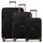 farmhood Eco Edition 02 Koffer-Set 3-tlg. schwarz