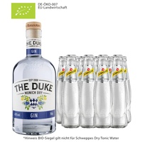 The Duke Gin Bio & 10 x Schweppes Dry Tonic