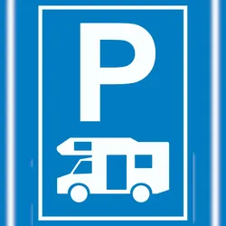 HB-Druck Wohnmobil Parkplatz Schild Camper Zelten Caravan Wohnanhänger A2 (420x594mm)
