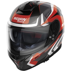 Nolan N80-8 Rumble N-Com Matt Schwarz / Rot Integralhelm S
