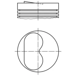 Kolben MAHLE 007 32 00 für Fiat 127 Panorama Uno Fiorino Pick UP