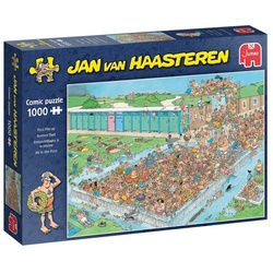Jumbo Spiele Puzzle Jan van Haasteren - Pool Stapelung (Puzzle), 599 Puzzleteile