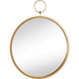 Leonique Dekospiegel, Dekospiegel, Wanddeko, rund, Ø 61 cm, Rahmen aus Metall, goldfarben