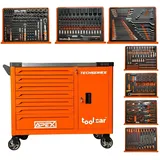 toolcar APEX Garage 2024 7/8 Orange voll bestückt Jumbo Werkstattwagen Werkzeugwagen