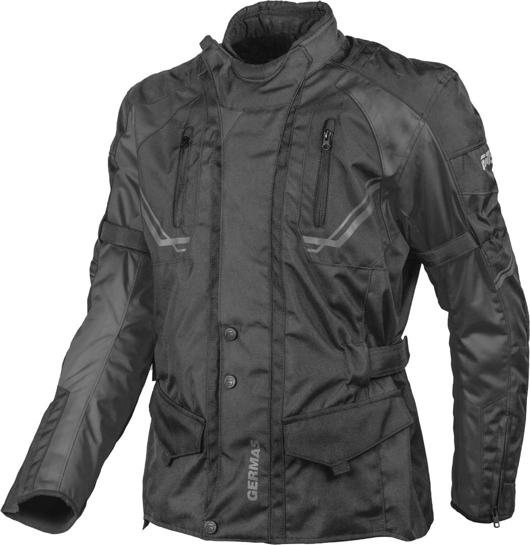 GMS Taylor Motorfiets textiel jas, zwart, 8XL