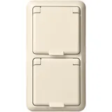 Elso UP-Steckdose 2-fach IP44 reinweiß 225414