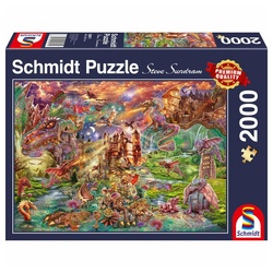 Schmidt Spiele Puzzle Der Schatz der Drachen, 2000 Puzzleteile bunt