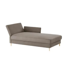 Nehl Liege Easy Flachgewebe 220 x 80 x 96 cm Grau mit Schlaffunktion