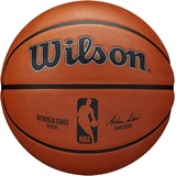 Wilson NBA Wilson Basketball NBA Authentic SERIES, Outdoor, Tackskin Gummi, Größe: 6, Braun