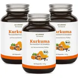 Acurmin Ferment – Fermentierte Bio-Kurkuma-Kapseln – 1.100 mg Kurkuma-Pulver – mit höchst verträglichem fermentiertem Pfeffer – 180 Kapseln