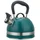 KING HOFF Kinghoff Wasserkessel 1.8L aus Edelstahl, Pfeifkessel Induktion, klein Flötenkessel, Teekessel mit Einklappgriff, Wasserkocher für alle Kochplatten, Kessel matt (Green)