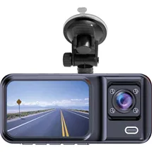 Denver CCT-2500 Dashcam Blickwinkel horizontal max.=120° 5V Dual-Kamera, G-Sensor, Automatischer Start, Mikrofon