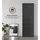 mokebo Besenschrank Schwarz, Holzwerkstoff, 4 Fächer, 60x180x34 cm, Waschküche, Mehrzweckschränke