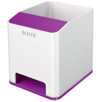 Leitz Stiftehalter WOW Duo Colour perlweiß/violett Polystyrol 2 Fächer
