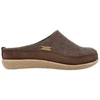 Haflinger Blizzard Skane Filzpantoffel Hausschuh Gummisohle Unisex Braunmeliert, Gr. 37