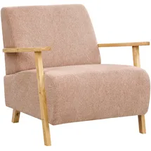 Beliani Sessel LESJA Stoff 78 x 85 x 90 cm Rosa