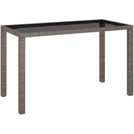 vidaXL Garten-Essgruppe 6-tlg. braun/cremeweiß