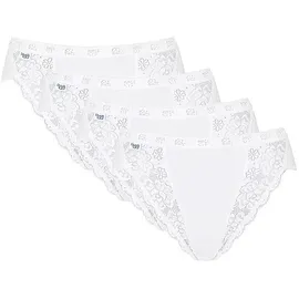 SLOGGI Chic Tai Slip 4er Pack Weiß 36