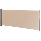 pro.tec Seitenmarkise Mulhacén 140 x 300 cm Beige Stahl