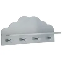 Atmosphera Kinderregal Cloud 48 x 22 x 12 cm MDF lackiert grau
