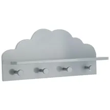Atmosphera Kinderregal Cloud 48 x 22 x 12 cm MDF lackiert grau