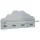 Atmosphera Kinderregal Cloud 48 x 22 x 12 cm MDF lackiert grau