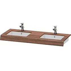 Duravit DuraStyle Waschtisch-Konsole DS829C02121 55x80x10cm, 2 Ausschnitte, Nussbaum dunkel