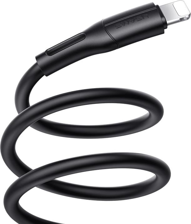 Usams Kabel U68 lightning 2A Fast Charge 1m czarny/black SJ500USB01 (US-SJ500) (1 m), USB Kabel