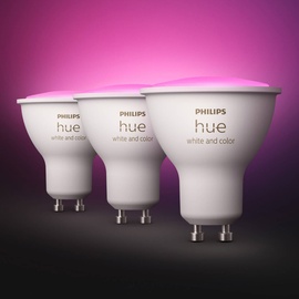 Philips Hue White & Color Ambiance GU10 4.3W, 3er-Pack (929001953115)