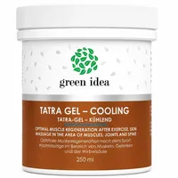 Green idea - TATRA GEL KÜHLEND – Latschenkiefer Franzbranntwein Salbe - Rosskastanie, Beinwell, Arnika - 15 Kräuter - Für Muskeln, Gelenke und Rücken - Pferdesalbe 250 ml