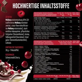 GEN GERMAN ELITE NUTRITION Whey Protein Schwarzwälder Kirschtorte Shake 1000 g