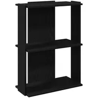 vidaXL Bücherregal 3 Böden 60 x 30 x 80 cm Schwarz