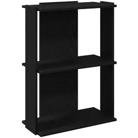 vidaXL Bücherregal 3 Böden 60 x 30 x 80 cm Schwarz