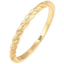 Elli Ring Damen Band Basic Geo Twisted Gedreht, 0609280417«,