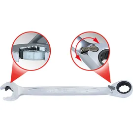 KS Tools DUO GEARplus Ringmaulschlüssel 27 mm