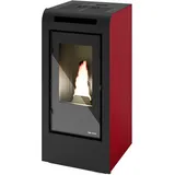 Blaze Pelletofen »Rosa«, 10 kW, Dauerbrand, rot rot